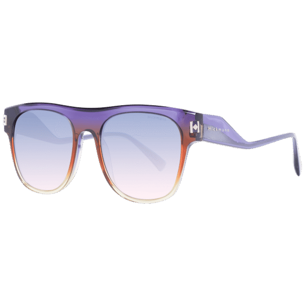 Ana Hickmann Quadrat Sonnenbrille HI9160 52C01 in Lila – 45° Seitenansicht