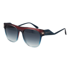 Ana Hickmann Rechteck Sonnenbrille HI9160 52C02 in Blau – 45° Seitenansicht