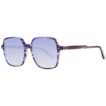 Ana Hickmann Quadrat Sonnenbrille HI9161 57E02 in Lila – 45° Seitenansicht
