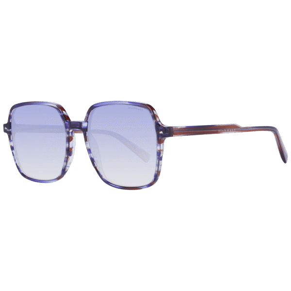 Ana Hickmann Quadrat Sonnenbrille HI9161 57E02 in Lila – 45° Seitenansicht