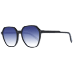 Ana Hickmann Quadrat Sonnenbrille HI9162 52A01 in Schwarz – 45° Seitenansicht