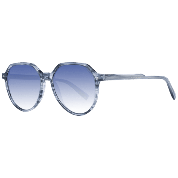 Ana Hickmann Rund Sonnenbrille HI9163 53E01 in Grau – 45° Seitenansicht