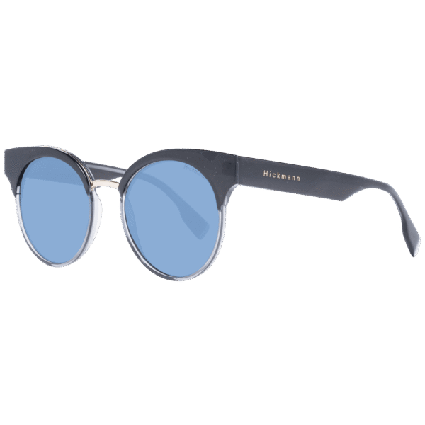 Ana Hickmann Rund Sonnenbrille HI9164 51H01 in Schwarz – 45° Seitenansicht