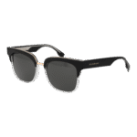 Ana Hickmann Rechteck Sonnenbrille HI9165 53H01 in Schwarz – 45° Seitenansicht