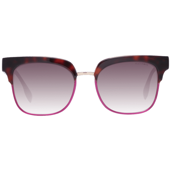 Ana Hickmann Sonnenbrille HI9165 53H02 – Frontansicht mit Azetat Rahmen und Braun Gläsern