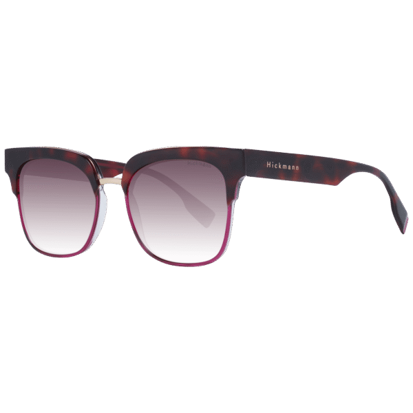 Ana Hickmann Katzenaugen Sonnenbrille HI9165 53H02 in Rot – 45° Seitenansicht