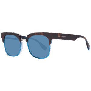 Ana Hickmann Katzenaugen Sonnenbrille HI9165 53H03 in Blau – 45° Seitenansicht