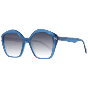 Ana Hickmann Quadrat Sonnenbrille HI9166 52T01 in Blau – 45° Seitenansicht