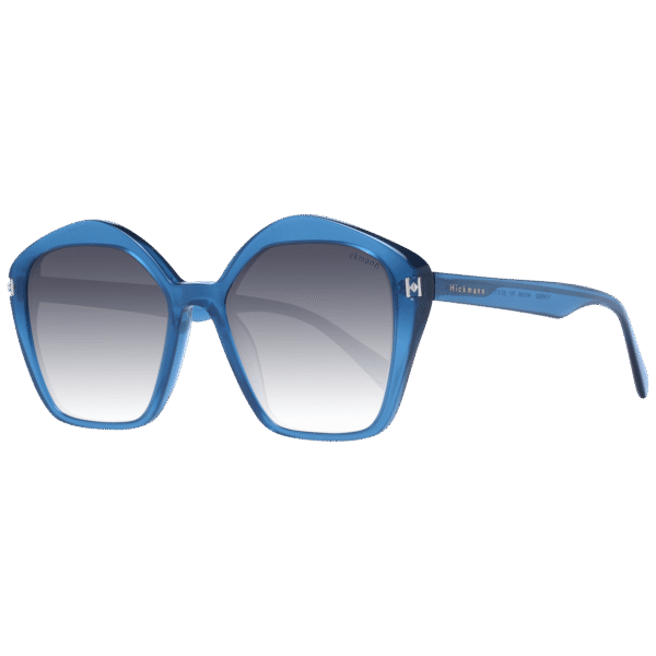 Ana Hickmann Quadrat Sonnenbrille HI9166 52T01 in Blau – 45° Seitenansicht