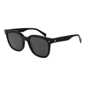 Ana Hickmann Quadrat Sonnenbrille HI9169 52A01 in Schwarz – 45° Seitenansicht