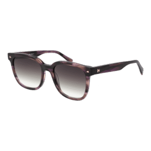 Ana Hickmann Quadrat Sonnenbrille HI9169 52E01 in Lila – 45° Seitenansicht