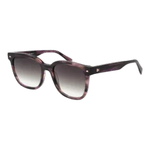 Ana Hickmann Quadrat Sonnenbrille HI9169 52E01 in Lila – 45° Seitenansicht