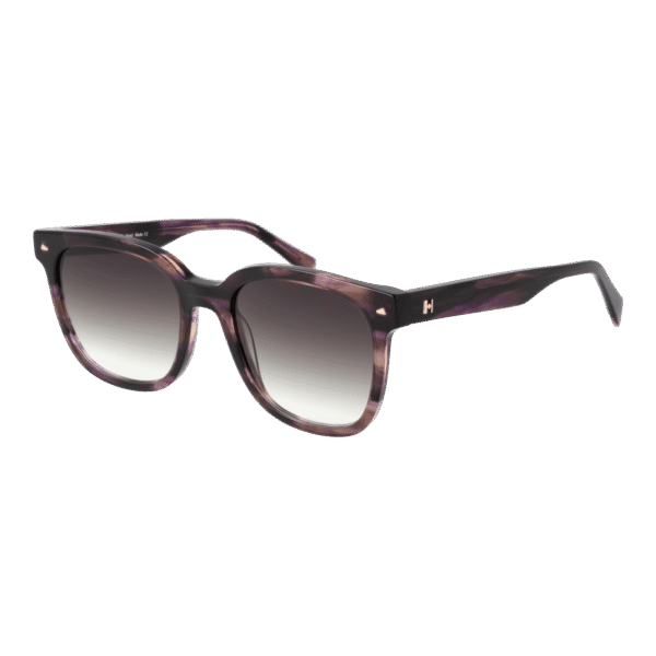 Ana Hickmann Sonnenbrille HI9169 52E01 – 45° Seitenansicht Ana Hickmann Quadrat Sonnenbrille HI9169 52E01 in Lila – 45° Seitenansicht