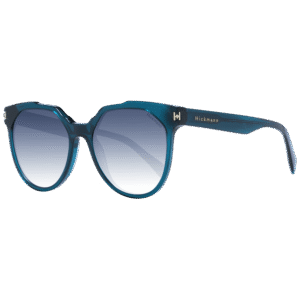 Ana Hickmann Schmetterling Sonnenbrille HI9171 55T01 in Blau – 45° Seitenansicht