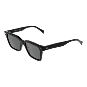 Ana Hickmann Rechteck Sonnenbrille HI9172 52A01 in Schwarz – 45° Seitenansicht