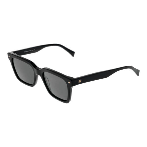 Ana Hickmann Rechteck Sonnenbrille HI9172 52A01 in Schwarz – 45° Seitenansicht