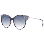Ana Hickmann Schmetterling Sonnenbrille HI9174 54P01 in Grau – 45° Seitenansicht