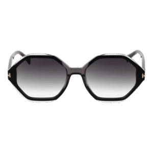 Ana Hickmann Sonnenbrille HI9176 54P01 – Frontansicht mit Azetat Rahmen und Grau Gläsern