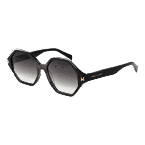 Ana Hickmann Geometric Sonnenbrille HI9176 54P01 in Schwarz – 45° Seitenansicht