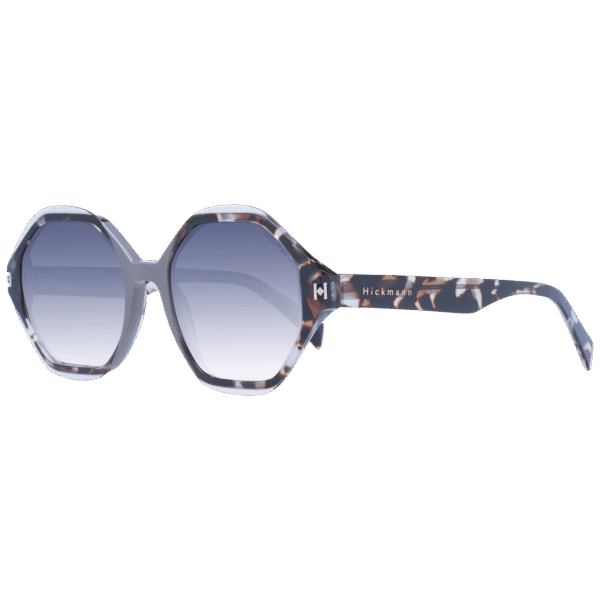 Ana Hickmann Rund Sonnenbrille HI9176 54P02 in Grau – 45° Seitenansicht