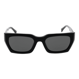 Ana Hickmann Sonnenbrille HI9179 52A01 – Frontansicht mit Azetat Rahmen und Schwarz Gläsern