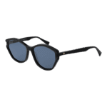 Ana Hickmann Katzenaugen Sonnenbrille HI9185 56A01 in Schwarz – 45° Seitenansicht