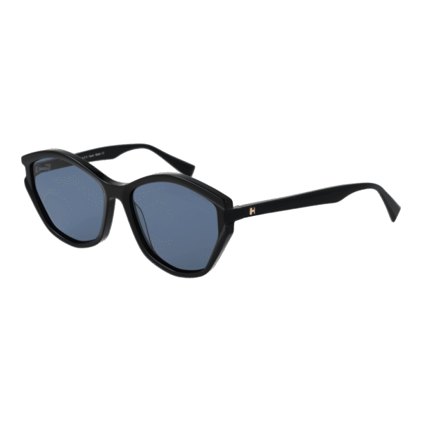 Ana Hickmann Katzenaugen Sonnenbrille HI9185 56A01 in Schwarz – 45° Seitenansicht