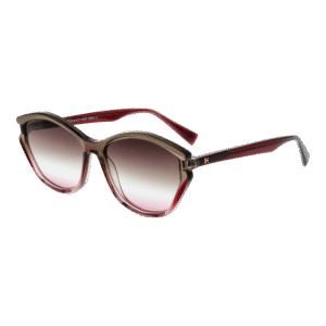 Ana Hickmann Katzenaugen Sonnenbrille HI9185 56C01 in Mehrfarbig – 45° Seitenansicht