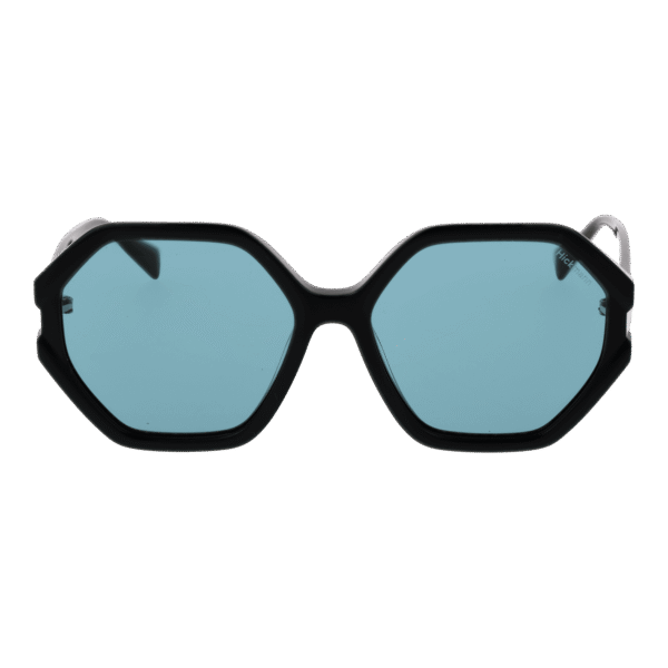 Ana Hickmann Sonnenbrille HI9186 55A01 – Frontansicht mit Azetat Rahmen und Blau Gläsern