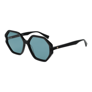 Ana Hickmann Geometric Sonnenbrille HI9186 55A01 in Schwarz – 45° Seitenansicht