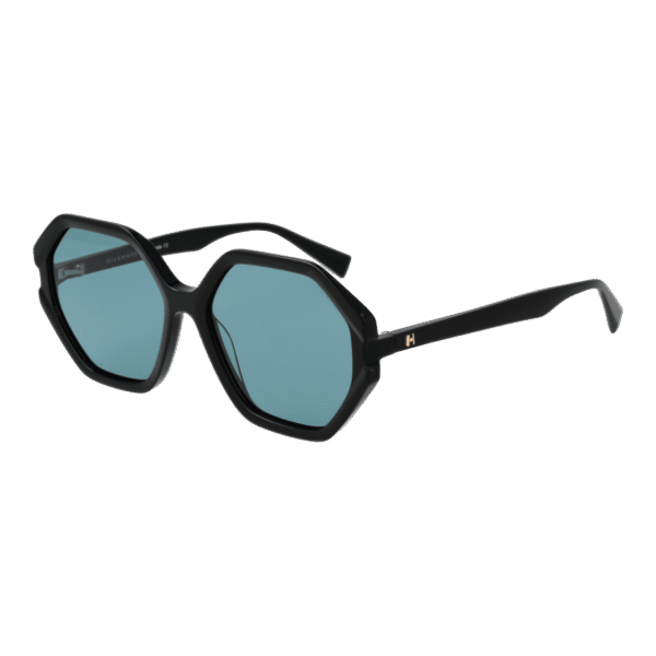Ana Hickmann Sonnenbrille HI9186 55A01 – 45° Seitenansicht Ana Hickmann Geometric Sonnenbrille HI9186 55A01 in Schwarz – 45° Seitenansicht