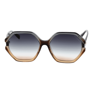 Ana Hickmann Sonnenbrille HI9186 55C01 – Frontansicht mit Azetat Rahmen und Grau Gläsern