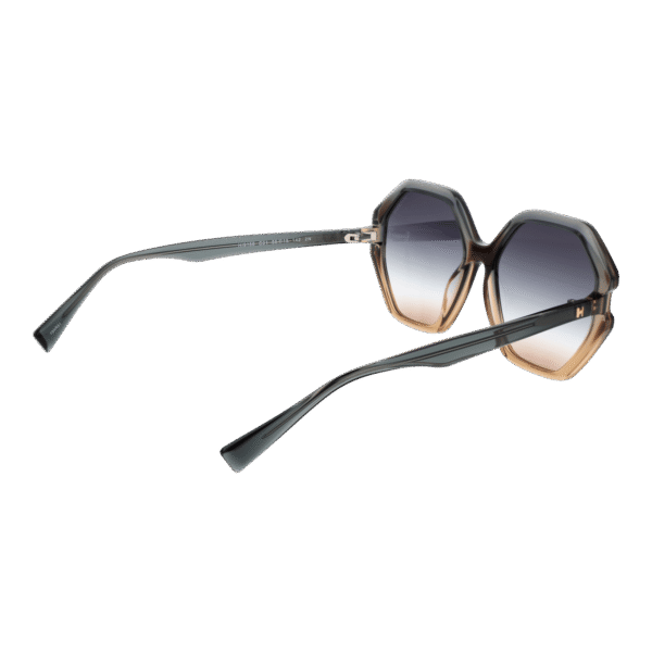 Rückansicht der Ana Hickmann Sonnenbrille HI9186 55C01 – Azetat Rahmen