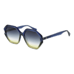 Ana Hickmann Geometric Sonnenbrille HI9186 55C02 in Blau – 45° Seitenansicht