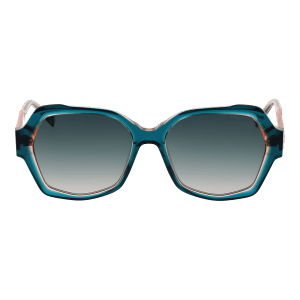 Ana Hickmann Sonnenbrille HI9187 54H01 – Frontansicht mit Azetat Rahmen und Grün Gläsern