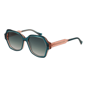 Ana Hickmann Quadrat Sonnenbrille HI9187 54H01 in Grün – 45° Seitenansicht