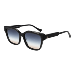 Ana Hickmann Rechteck Sonnenbrille HI9188 54A01 in Schwarz – 45° Seitenansicht