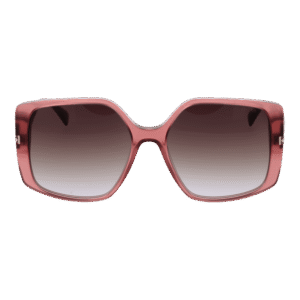 Ana Hickmann Sonnenbrille HI9189 56T01 – Frontansicht mit Azetat Rahmen und Braun Gläsern