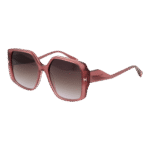 Ana Hickmann Quadrat Sonnenbrille HI9189 56T01 in Rosa – 45° Seitenansicht