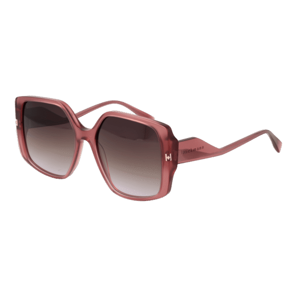 Ana Hickmann Quadrat Sonnenbrille HI9189 56T01 in Rosa – 45° Seitenansicht
