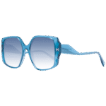 Ana Hickmann Quadrat Sonnenbrille HI9189 56T02 in Blau – 45° Seitenansicht