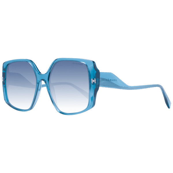 Ana Hickmann Sonnenbrille HI9189 56T02 – 45° Seitenansicht Ana Hickmann Quadrat Sonnenbrille HI9189 56T02 in Blau – 45° Seitenansicht