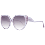 Ana Hickmann Schmetterling Sonnenbrille HI9190 57T01 in Pink – 45° Seitenansicht