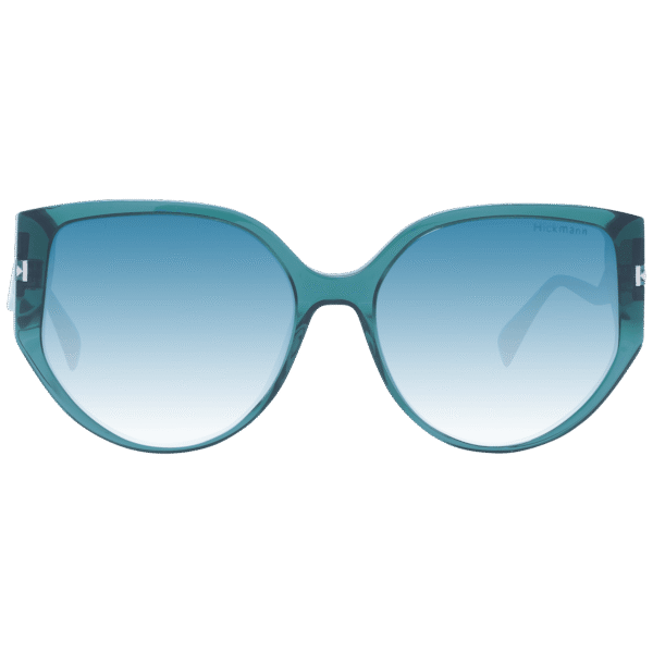 Ana Hickmann Sonnenbrille HI9190 57T02 – Frontansicht mit Azetat Rahmen und Grün Gläsern