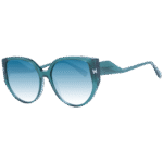 Ana Hickmann Schmetterling Sonnenbrille HI9190 57T02 in Grün – 45° Seitenansicht