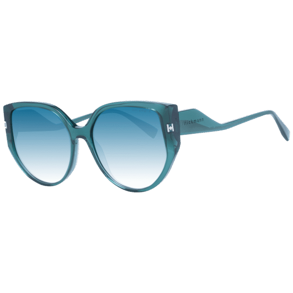 Ana Hickmann Schmetterling Sonnenbrille HI9190 57T02 in Grün – 45° Seitenansicht