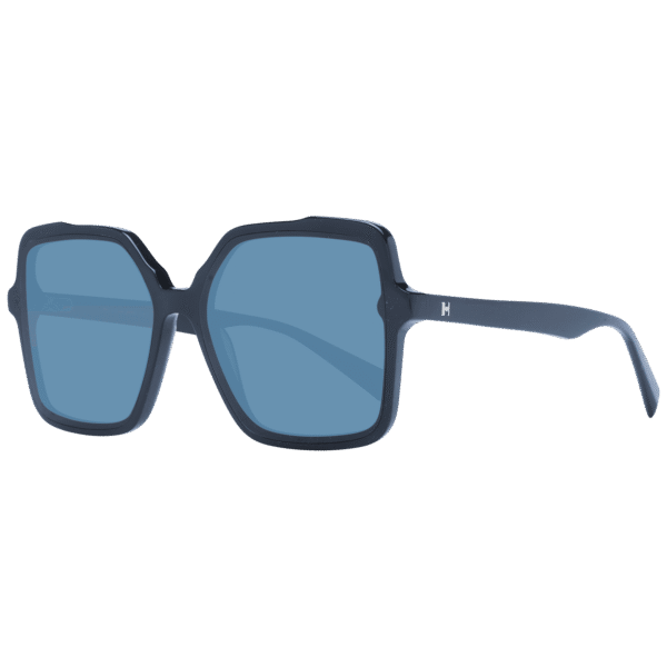 Ana Hickmann Quadrat Sonnenbrille HI9195 56A01 in Schwarz – 45° Seitenansicht