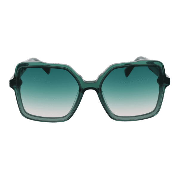 Ana Hickmann Sonnenbrille HI9195 56T01 – Frontansicht mit Azetat Rahmen und Grün Gläsern