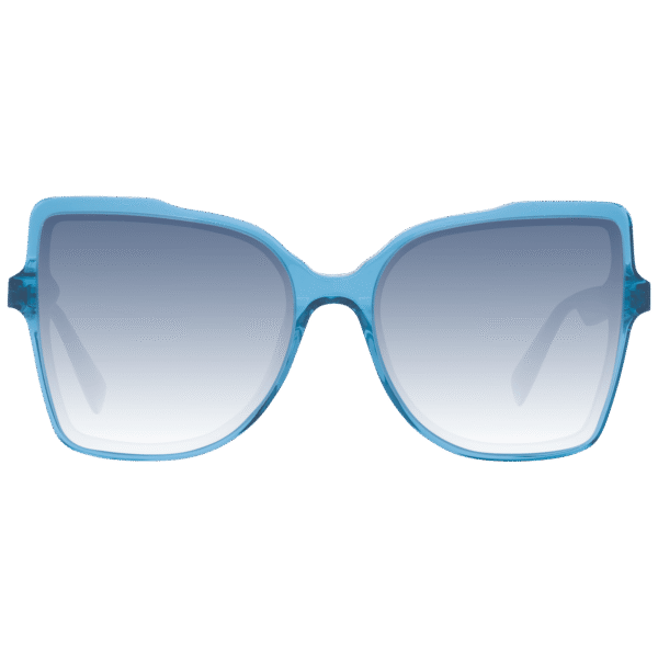 Ana Hickmann Sonnenbrille HI9196 55T01 – Frontansicht mit Azetat Rahmen und Grün Gläsern