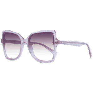 Ana Hickmann Schmetterling Sonnenbrille HI9196 55T02 in Rosa – 45° Seitenansicht